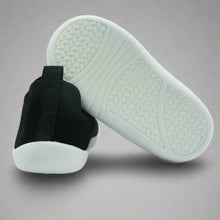 Load image into Gallery viewer, Crafted for comfort and stability, these first walker shoes are perfect for little ones taking their first steps. The soft, breathable knit upper provides a snug yet flexible fit, allowing tiny feet to move naturally and comfortably. With a lightweight, non-slip sole, these shoes offer essential grip and support as your baby learns to walk with confidence