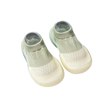 Load image into Gallery viewer, Breathable Sock Shoes for Baby’s First Steps – Lightweight, flexible shoes made from soft mesh fabric for comfort and breathability. Featuring a sock-like fit, non-slip rubber sole for grip, and a barefoot-friendly design that promotes natural movement. Ideal for new walkers, these shoes provide gentle support, stability, and a comfortable fit for active little ones.