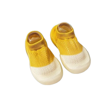 Load image into Gallery viewer, Breathable Sock Shoes for Baby’s First Steps – Lightweight, flexible shoes made from soft mesh fabric for comfort and breathability. Featuring a sock-like fit, non-slip rubber sole for grip, and a barefoot-friendly design that promotes natural movement. Ideal for new walkers, these shoes provide gentle support, stability, and a comfortable fit for active little ones.