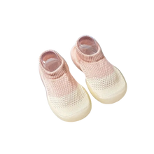 Load image into Gallery viewer, Breathable Sock Shoes for Baby’s First Steps – Lightweight, flexible shoes made from soft mesh fabric for comfort and breathability. Featuring a sock-like fit, non-slip rubber sole for grip, and a barefoot-friendly design that promotes natural movement. Ideal for new walkers, these shoes provide gentle support, stability, and a comfortable fit for active little ones.
