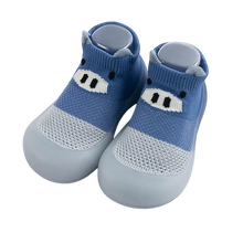 Load image into Gallery viewer, Critter Kicks animal-themed baby shoes with breathable knit fabric, featuring cute animal faces like bears and foxes. Slip-on design with flexible non-slip soles, ideal for first walkers. Soft and lightweight with anti-slip grips, these shoes provide comfort and support for little explorers, available in multiple sizes and colors.