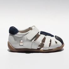 Load image into Gallery viewer, Jersey Leather Sandals Hello Baby Moccs 
