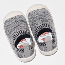 Load image into Gallery viewer, Luna Sneaker – Exclusive first walker sneakers for toddlers, made with breathable woven linen fabric and cushioned, flexible rubber soles. These sneakers feature moisture-wicking fabric to keep feet dry, a roomy toe section for wiggle room, and a stretchy pull-on design with no laces. Ideal for first walkers, they provide comfort, support, and stability with non-slip soles and cushioned insoles.