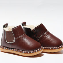 Load image into Gallery viewer, Plush Mini Boots (leather) Hello Baby Moccs 
