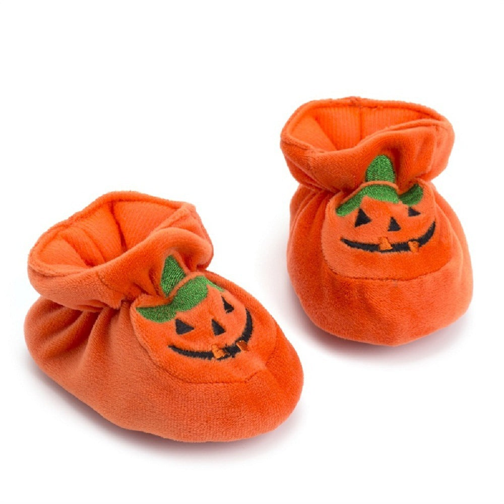 Halloween Pumpkin Baby Shoes