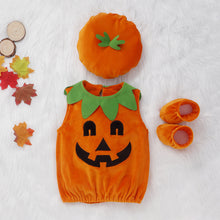 Load image into Gallery viewer, Halloween Pumpkin Dress Set
